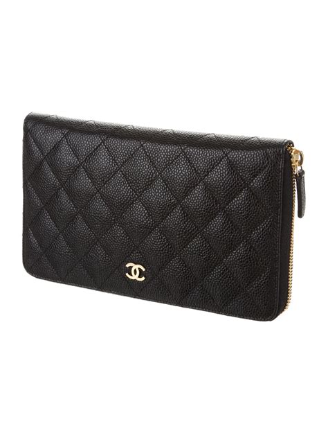 chanel classic large zipped wallet|chanel flap wallet price.